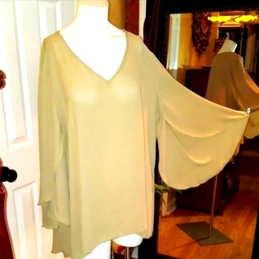 ASHLEY STEWART CHIFFON TOP